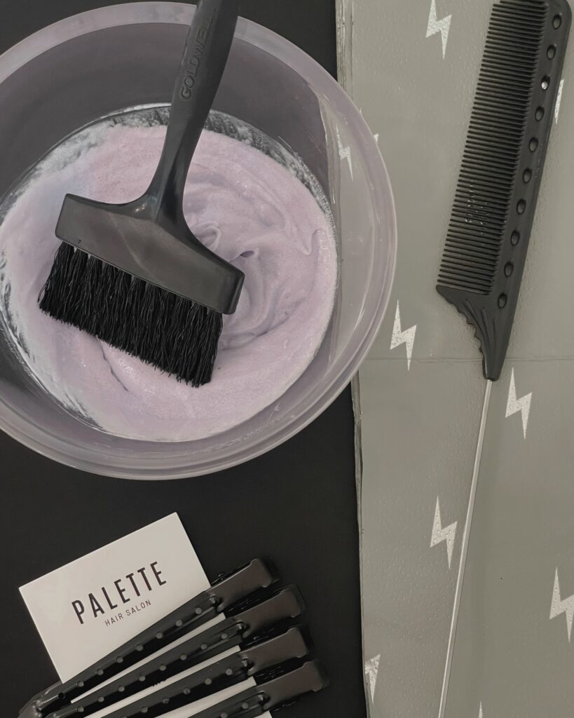 Balayage vs foil modern highlights at Seattle hair salon Palette